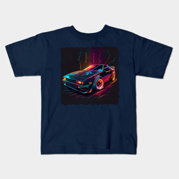 80s car Kids T-Shirt by vladocar